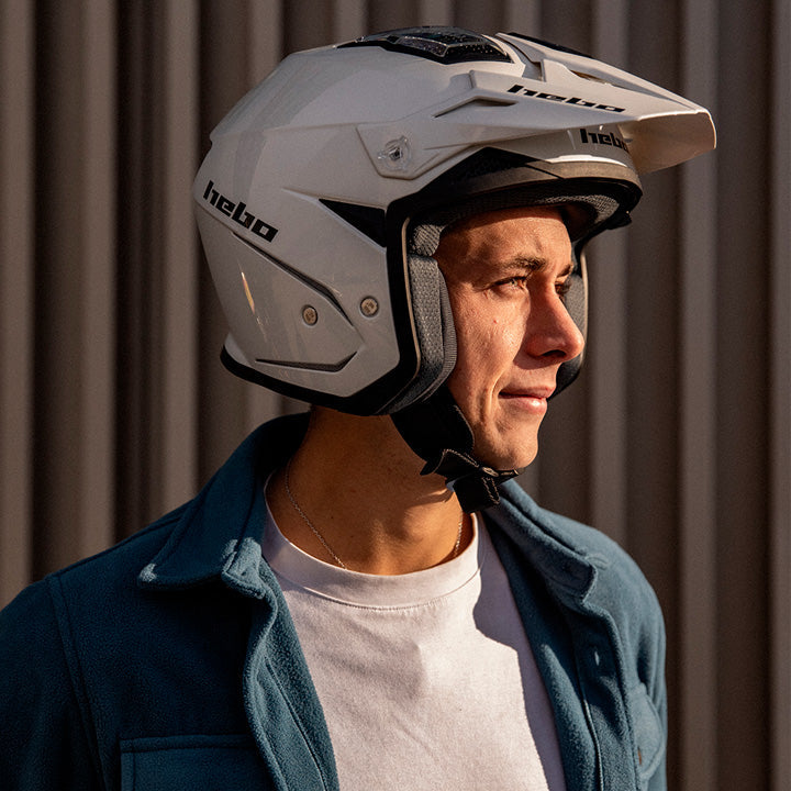Hebo Trials Zone 5 Monocolor Helmet White