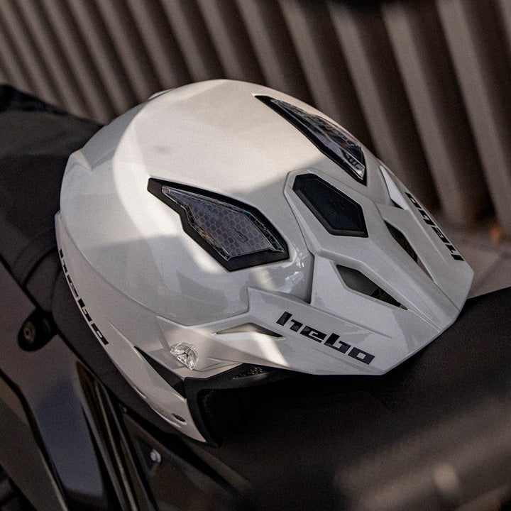 Hebo Trials Zone 5 Monocolor Helmet White