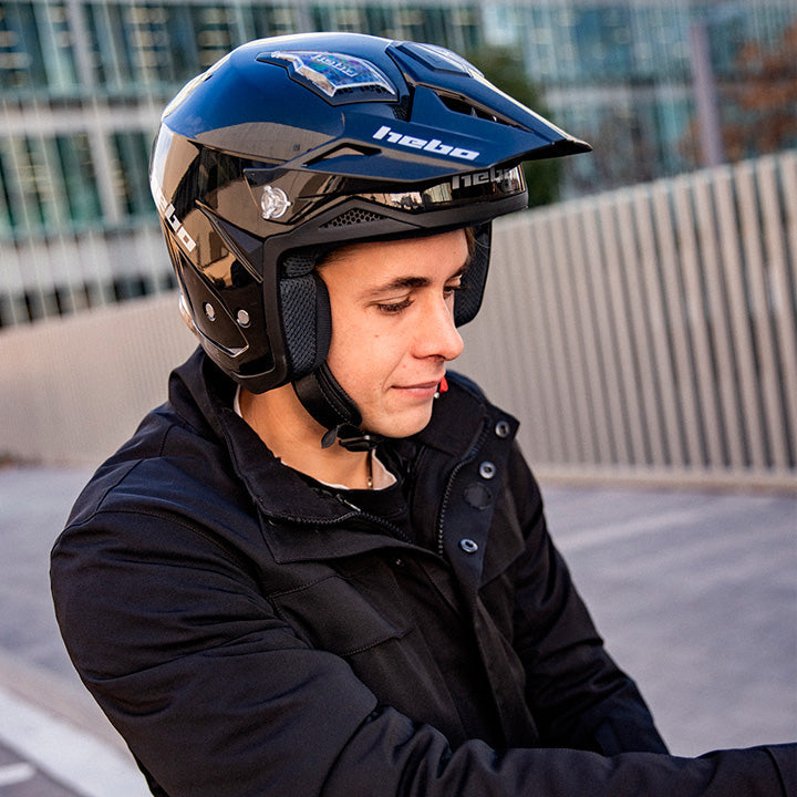 Hebo Trials Zone 5 Monocolor Helmet Black