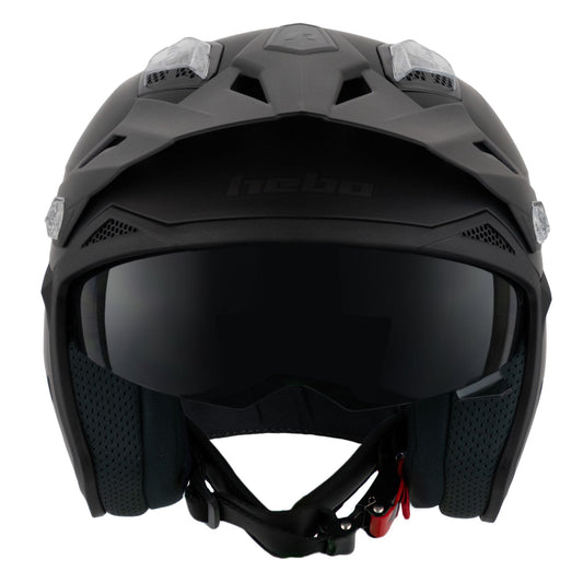 Hebo Trials Zone 5 Monocolor Matt Helmet Black