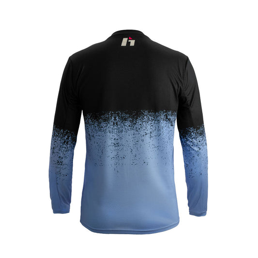 Hebo Trials Kids Pro 24 Dripped Jersey Blue