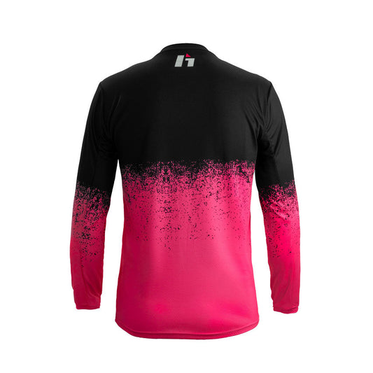 Hebo Trials Kids Pro 24 Dripped Jersey Pink