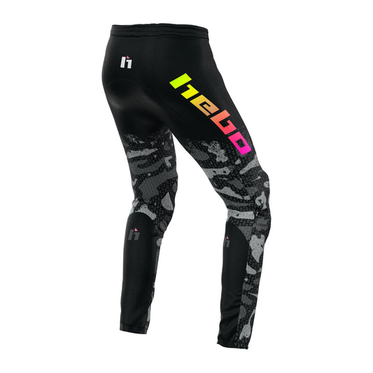 Hebo Trials Pro Junior Camo Pants Black