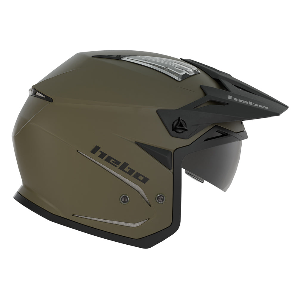 Hebo Trials Zone 5 Duo Helmet Green