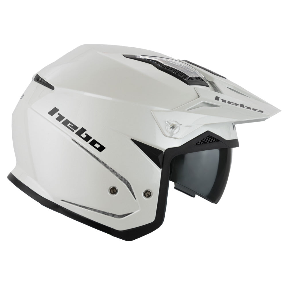Hebo Trials Zone 5 Monocolor Helmet White