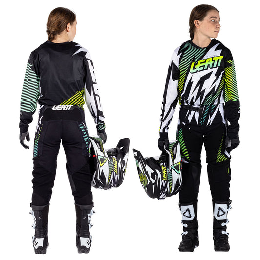 Leatt Junior Moto 3.5 Storm Teal Kit Combo
