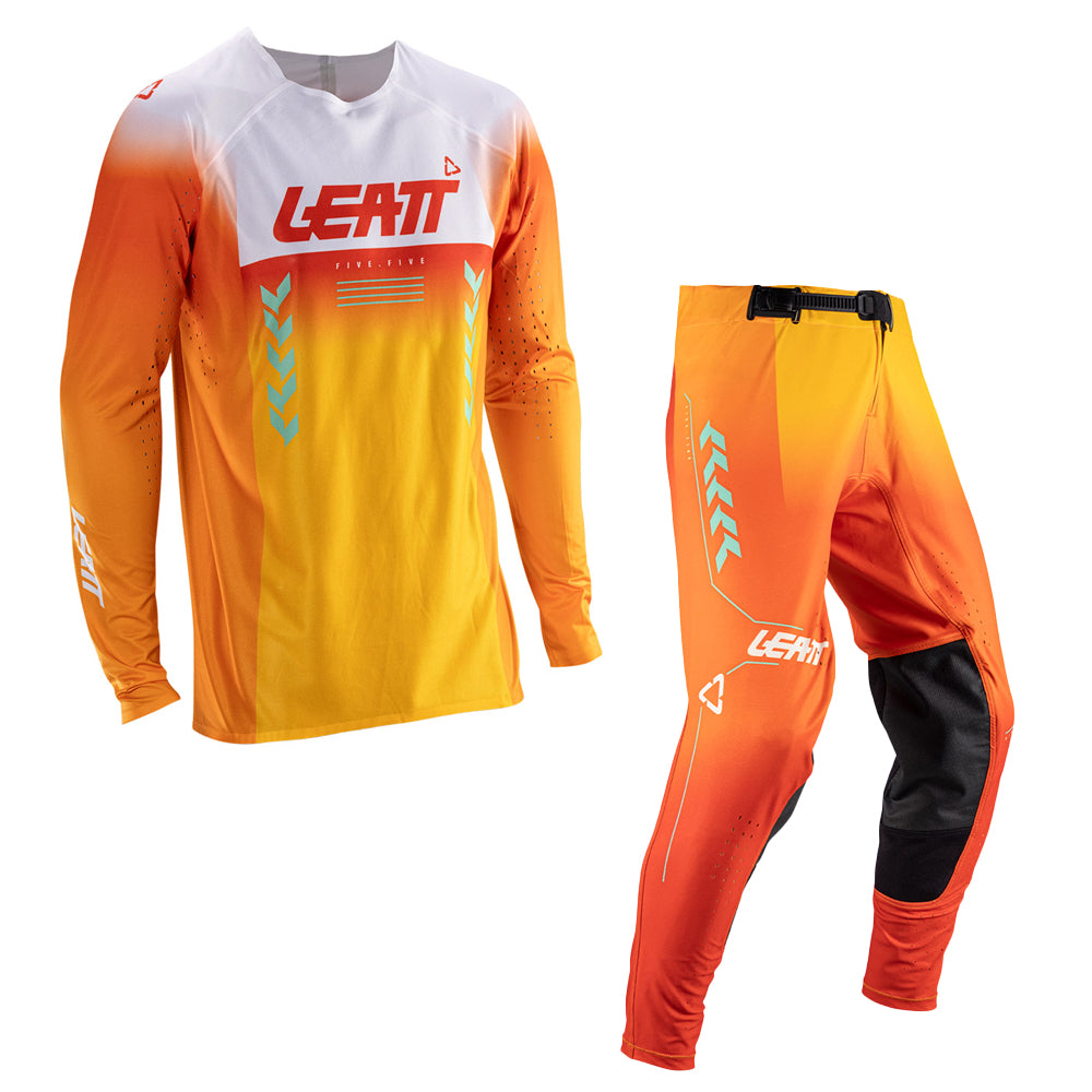 Leatt Moto 5.5 Ultraweld Orange Kit Combo