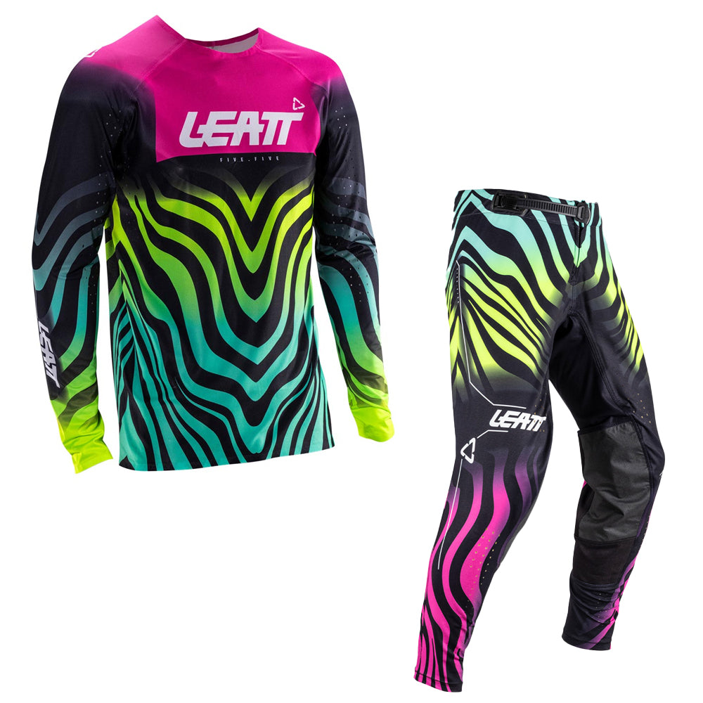 Leatt Moto 5.5 Ultraweld Tiger Pink Kit Combo