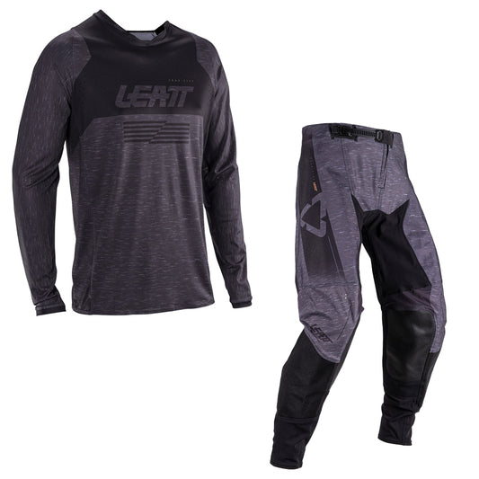 Leatt Moto 4.5 Lite Stealth Black Grey Kit Combo
