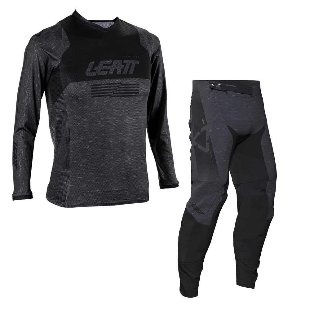 Leatt Junior Moto 4.5 Stealth Black Grey Kit Combo