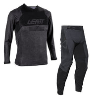 Leatt Junior Moto 4.5 Stealth Black Grey Kit Combo