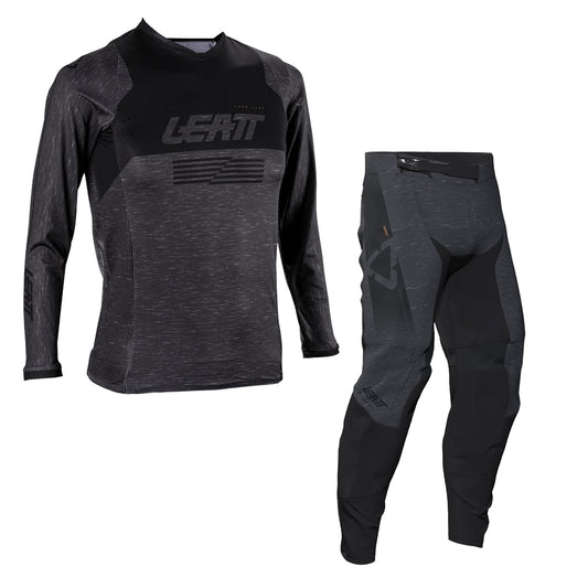 Leatt Junior Moto 4.5 Stealth Black Grey Kit Combo