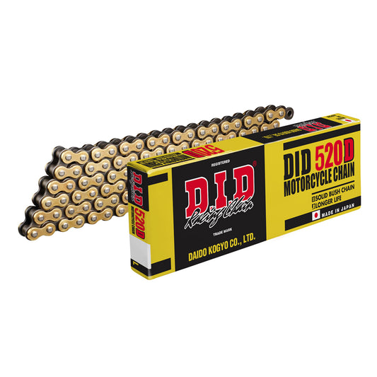 DID Chain 520X120 Gold & Black Standard
