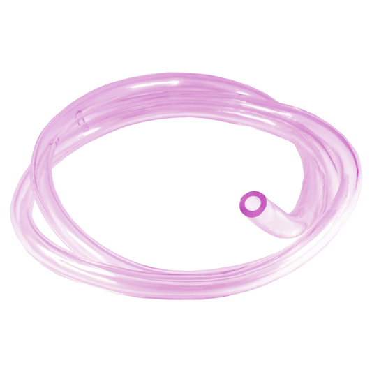 3mm x 6mm Fuel Pipe Overflow Clear Pink - 1M