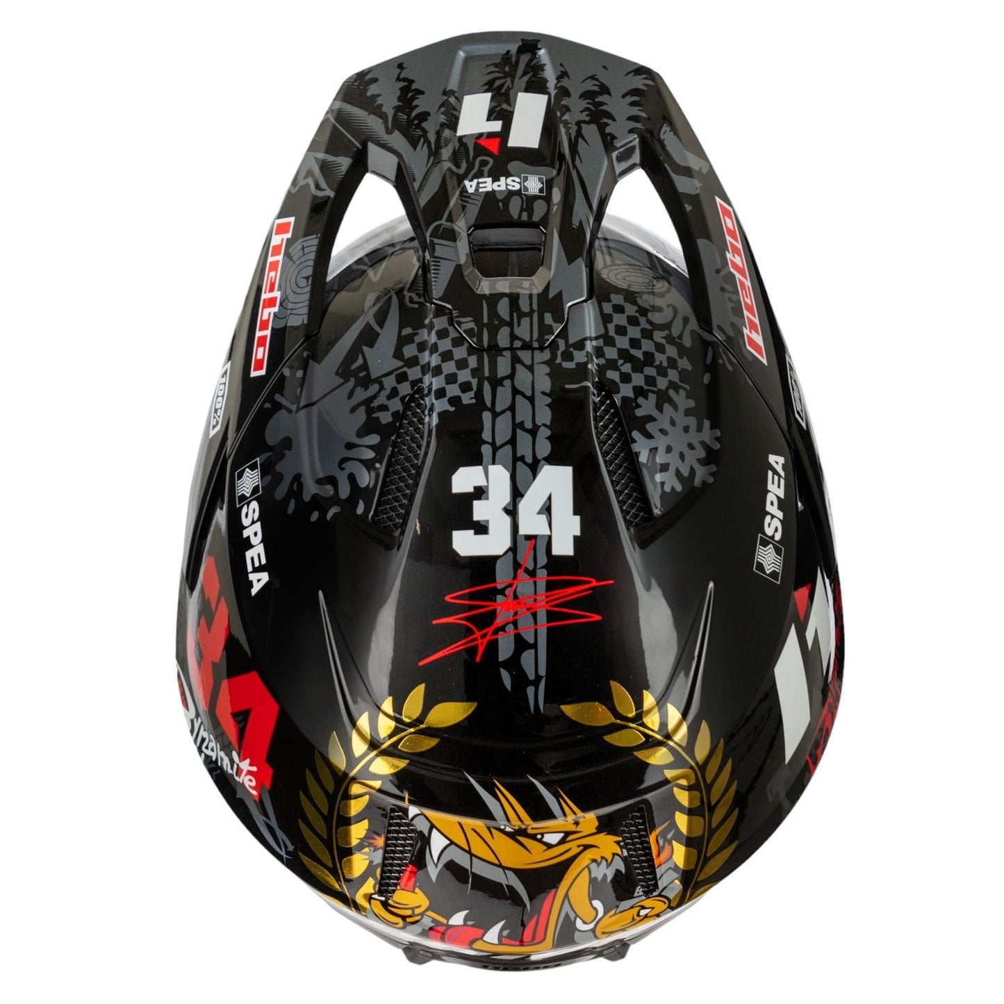 Hebo Trials Zone Pro Toni Bou 34 Helmet Black