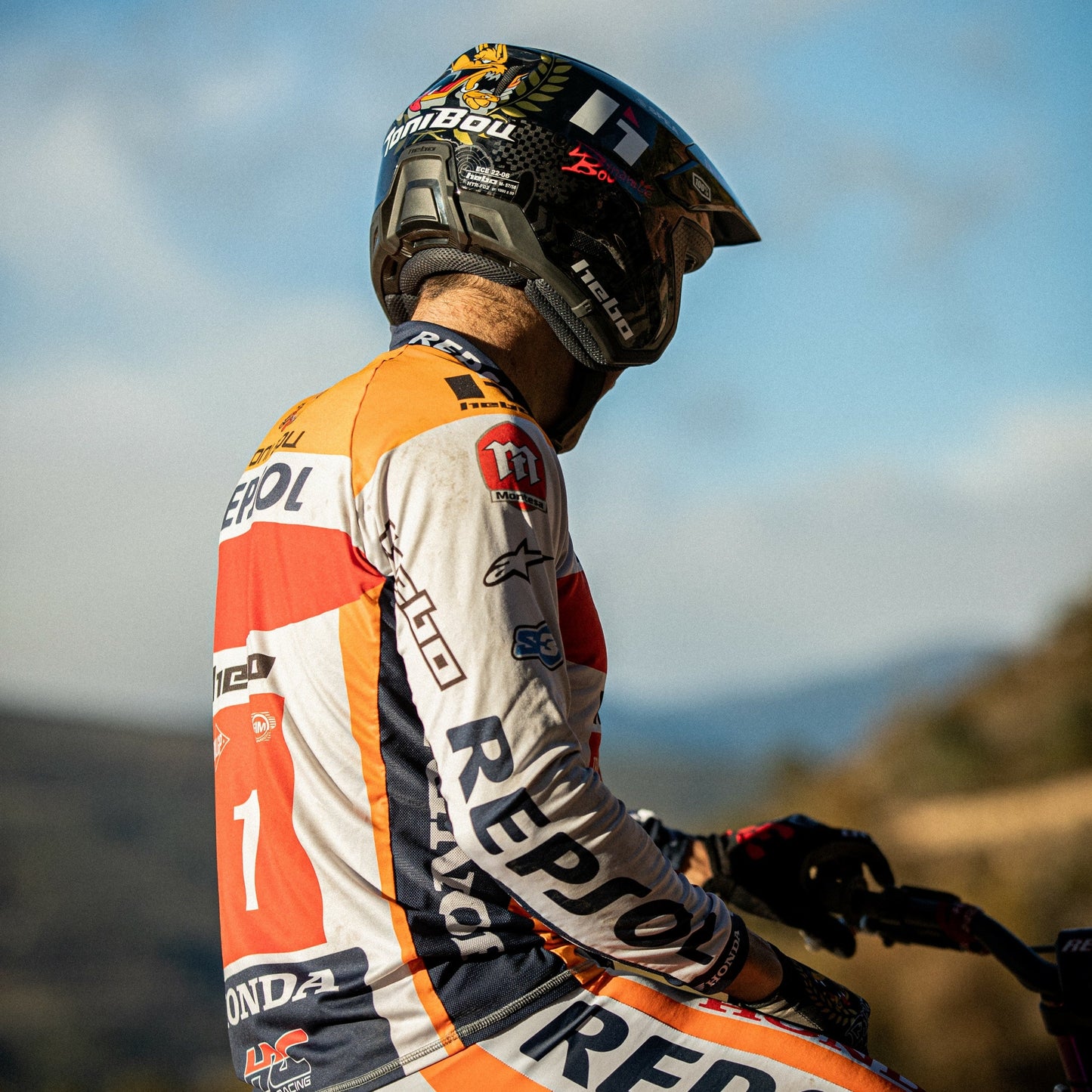 Hebo Trials Zone Pro Toni Bou 34 Helmet Black
