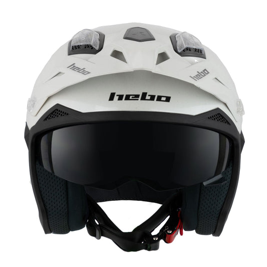 Hebo Trials Zone 5 Monocolor Helmet White