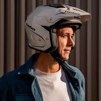 Hebo Trials Zone 5 Monocolor Helmet White