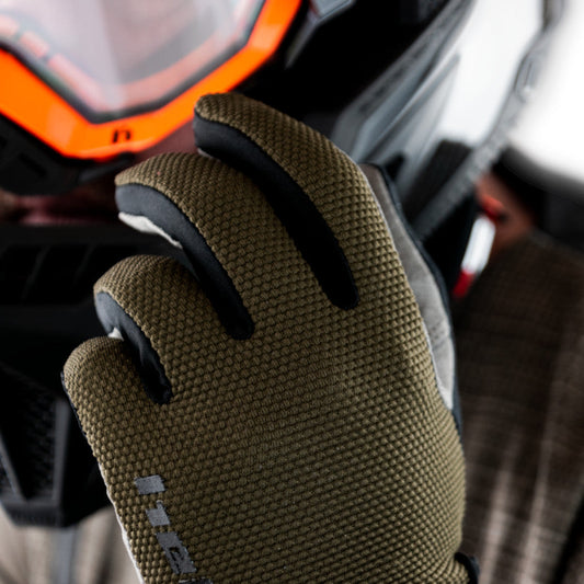 Hebo Trials Nano Pro Gloves Khaki