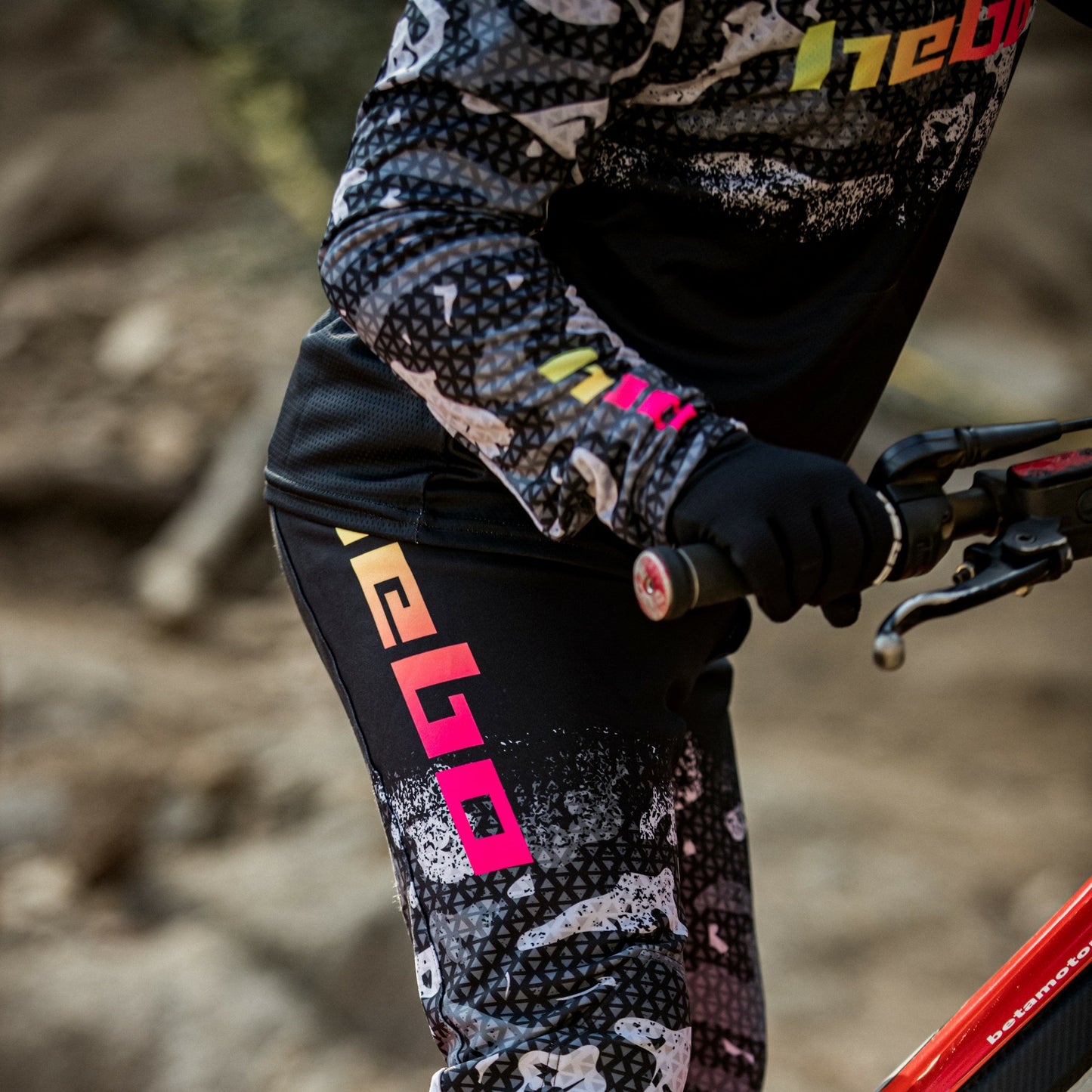 Hebo Trials Pro Junior Camo Pants Black