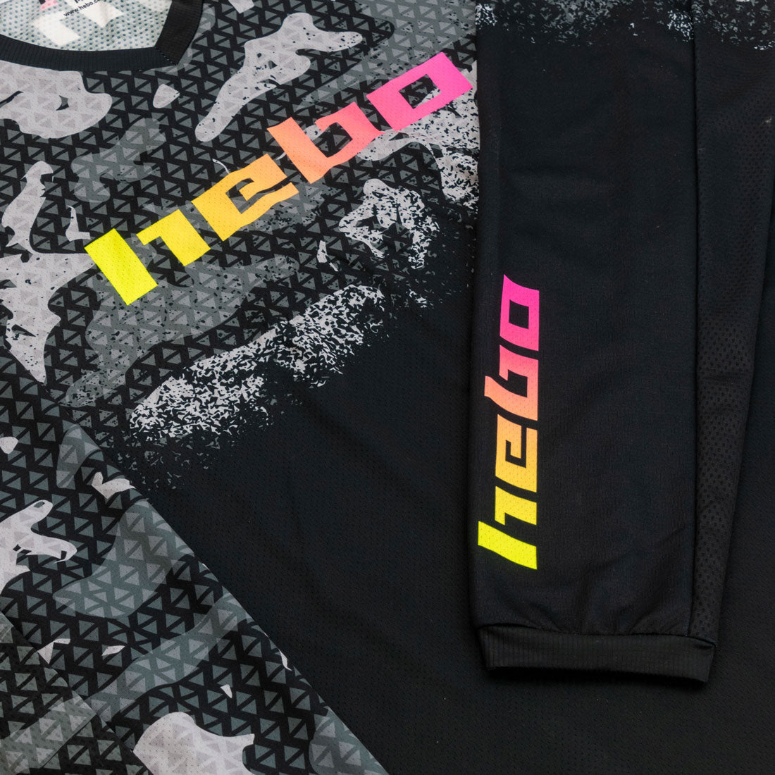 Hebo Trials Pro 24 Camo Jersey Black