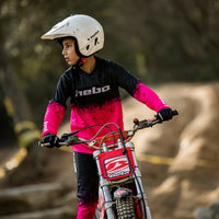 Hebo Trials Kids Pro 24 Dripped Jersey Pink