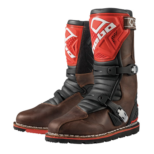 Hebo Trials Tech 2.0 Leather Boots Brown