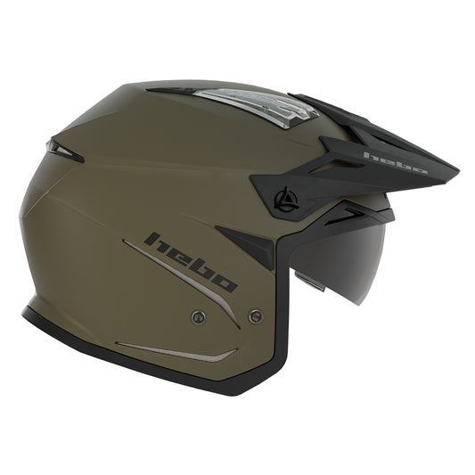 Hebo Trials Zone 5 Duo Helmet Green