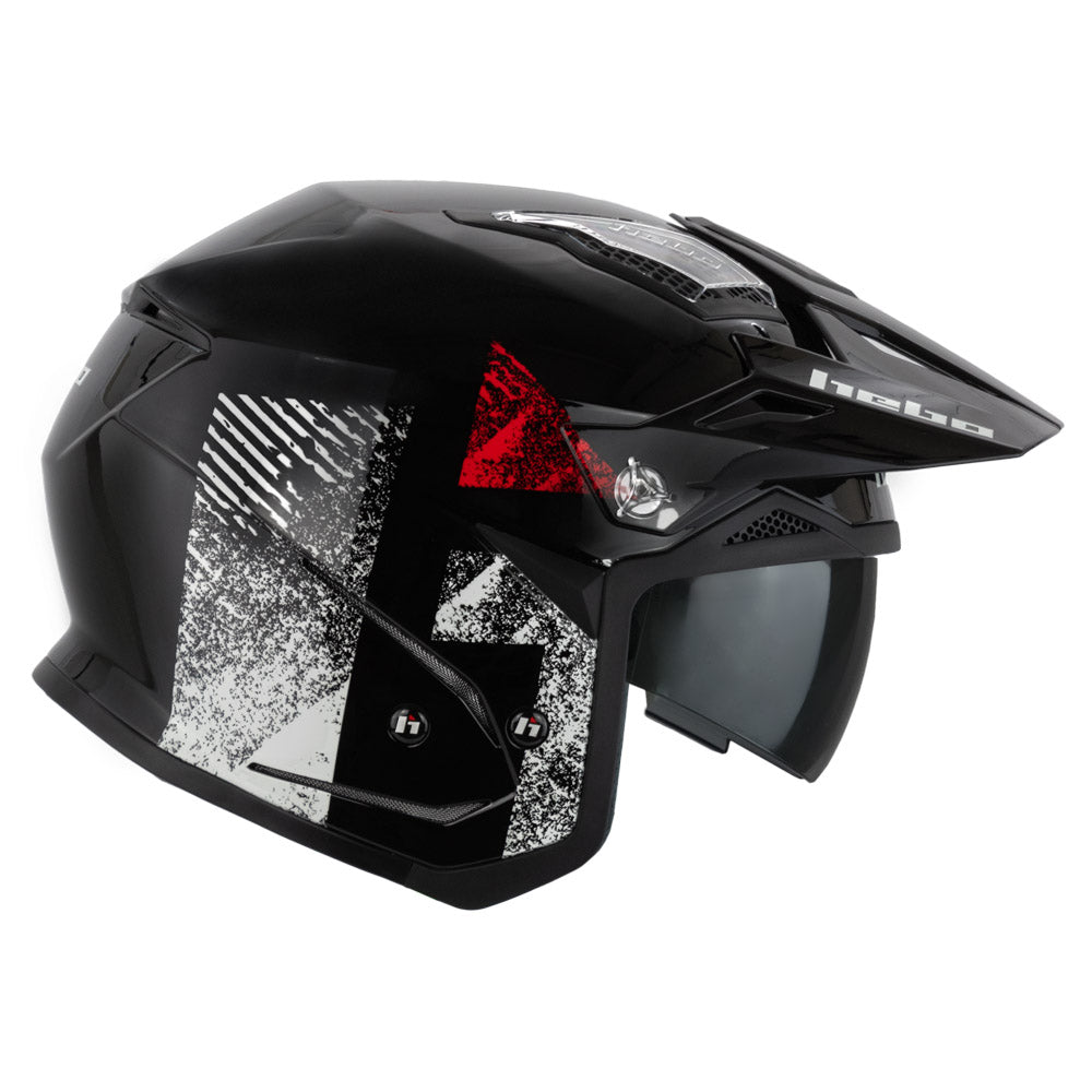 Hebo Trials Zone 5 H-Type Helmet Black
