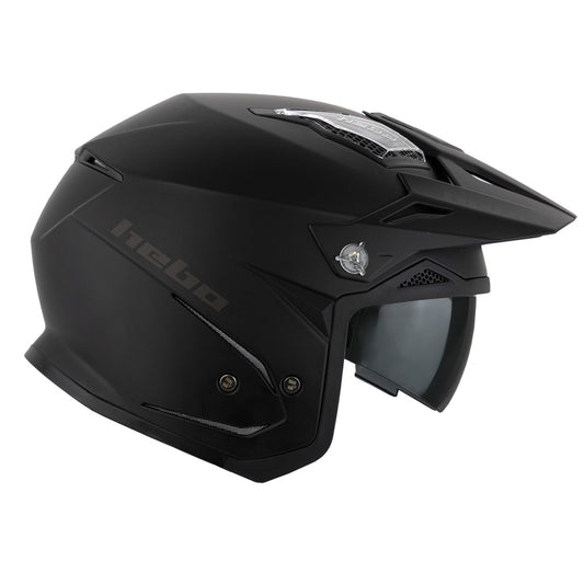 Hebo Trials Zone 5 Monocolor Matt Helmet Black