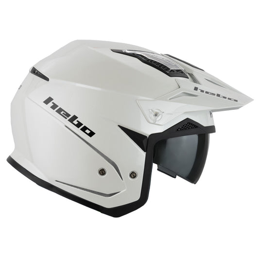 Hebo Trials Zone 5 Monocolor Helmet White
