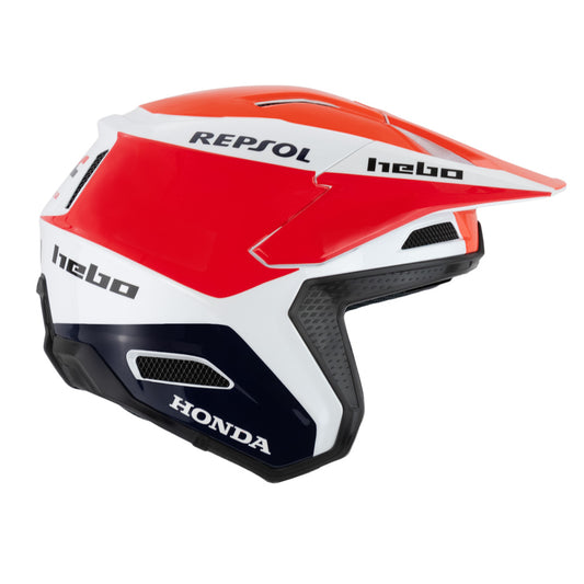 Hebo Trials Zone Pro Montesa Team Helmet White