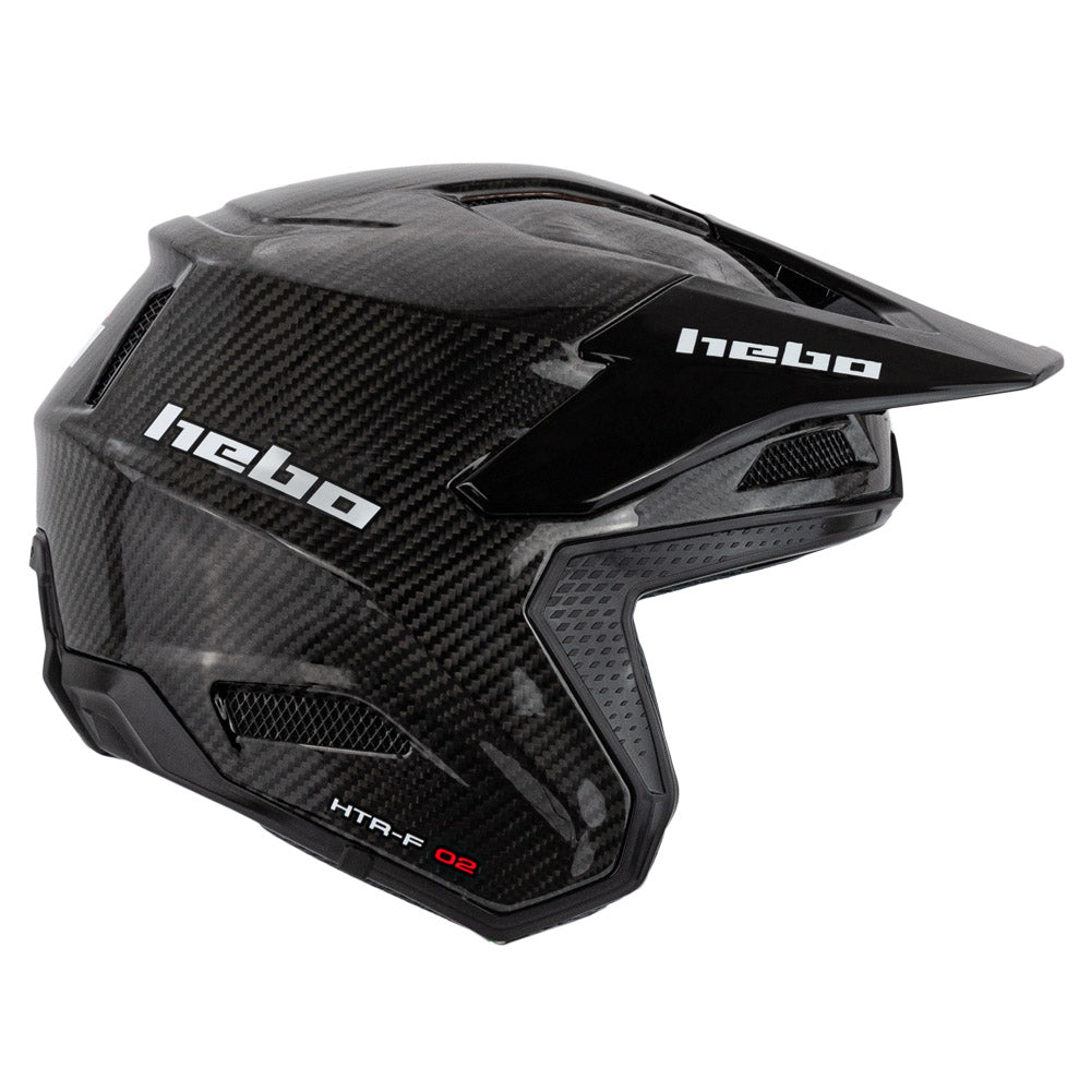 Hebo Trials Zone Race Carbon K3 Gloss Helmet Black
