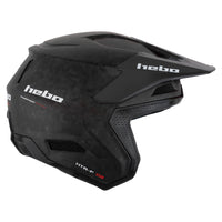 Hebo Trials Zone Race Carbon Forged Matt Helmet Black