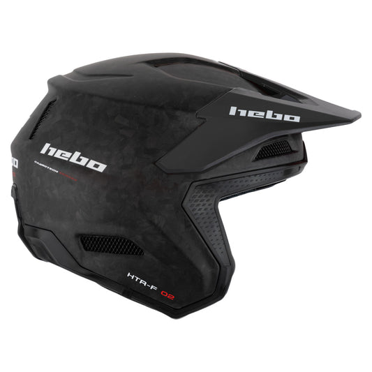 Hebo Trials Zone Race Carbon Forged Matt Helmet Black