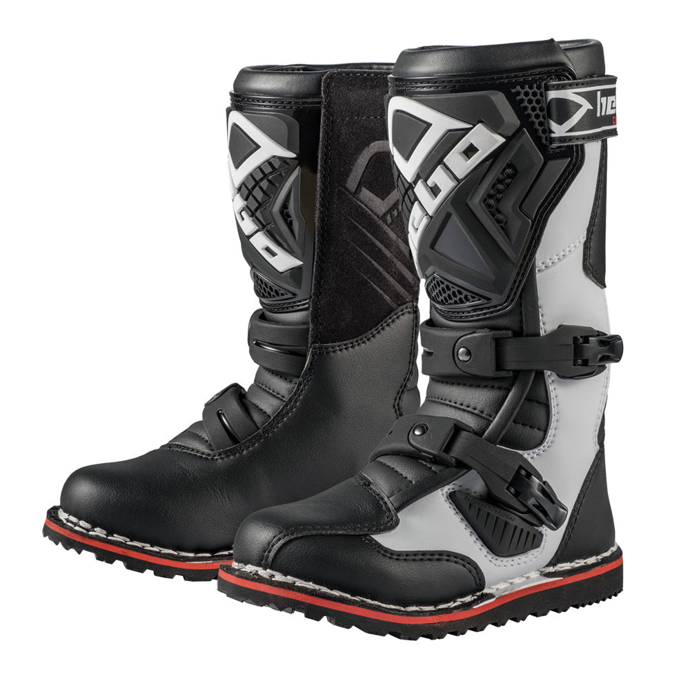 Hebo Trials Kids Tech 2.0 Micro Boots Black/White