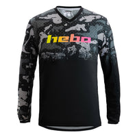 Hebo Trials Pro Junior Camo Jersey Black