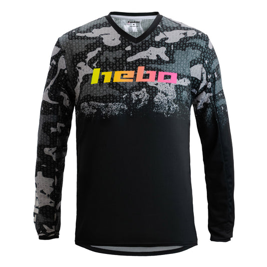 Hebo Trials Pro 24 Camo Jersey Black