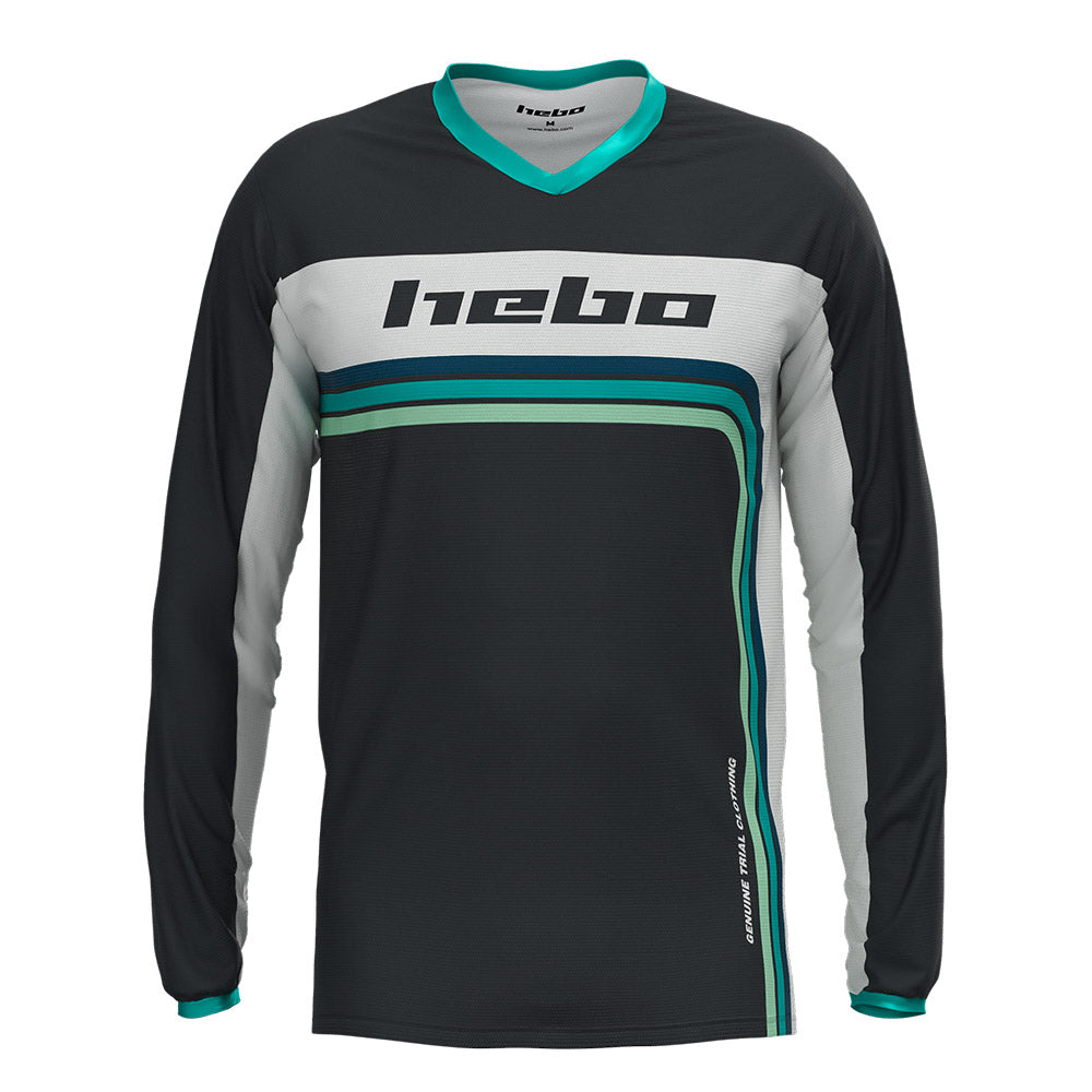 Hebo Trials Pro Retro Jersey Green