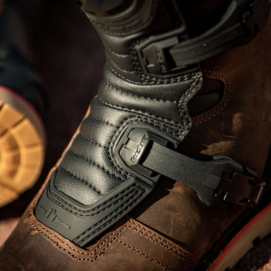 Hebo Trials Technical 3.0 Natural Leather Boots Brown