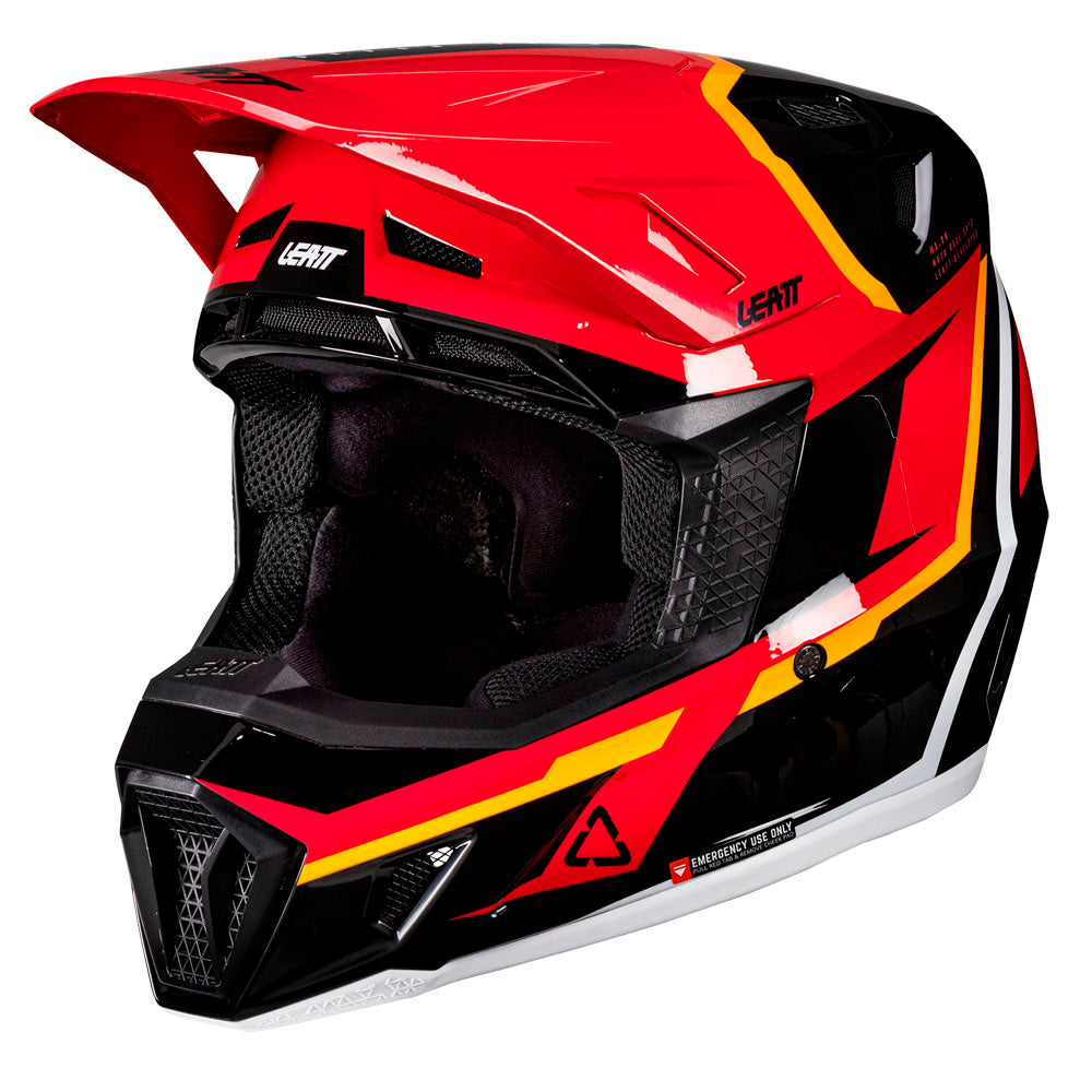 Leatt Moto 7.5 Red Helmet with 4.5 Goggles