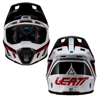 Leatt Moto 7.5 White Red Helmet with 4.5 Goggles