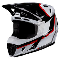 Leatt Moto 7.5 White Red Helmet with 4.5 Goggles