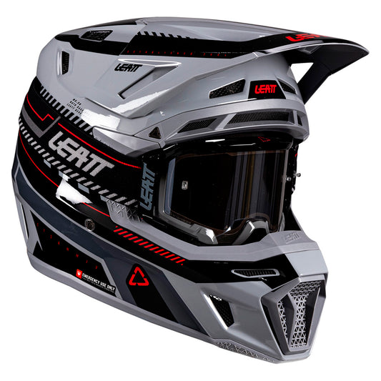 Leatt Moto 8.5 Composite Grey Helmet with 5.5 Goggles
