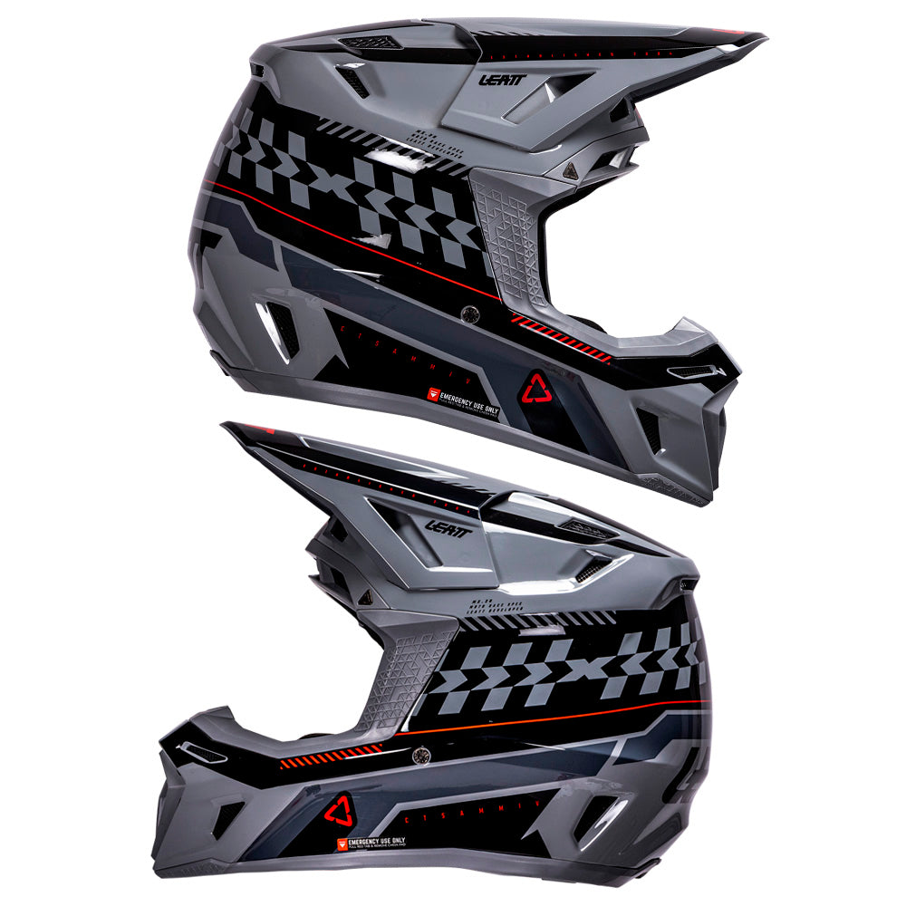 Leatt Moto 8.5 Composite Grey Helmet with 5.5 Goggles