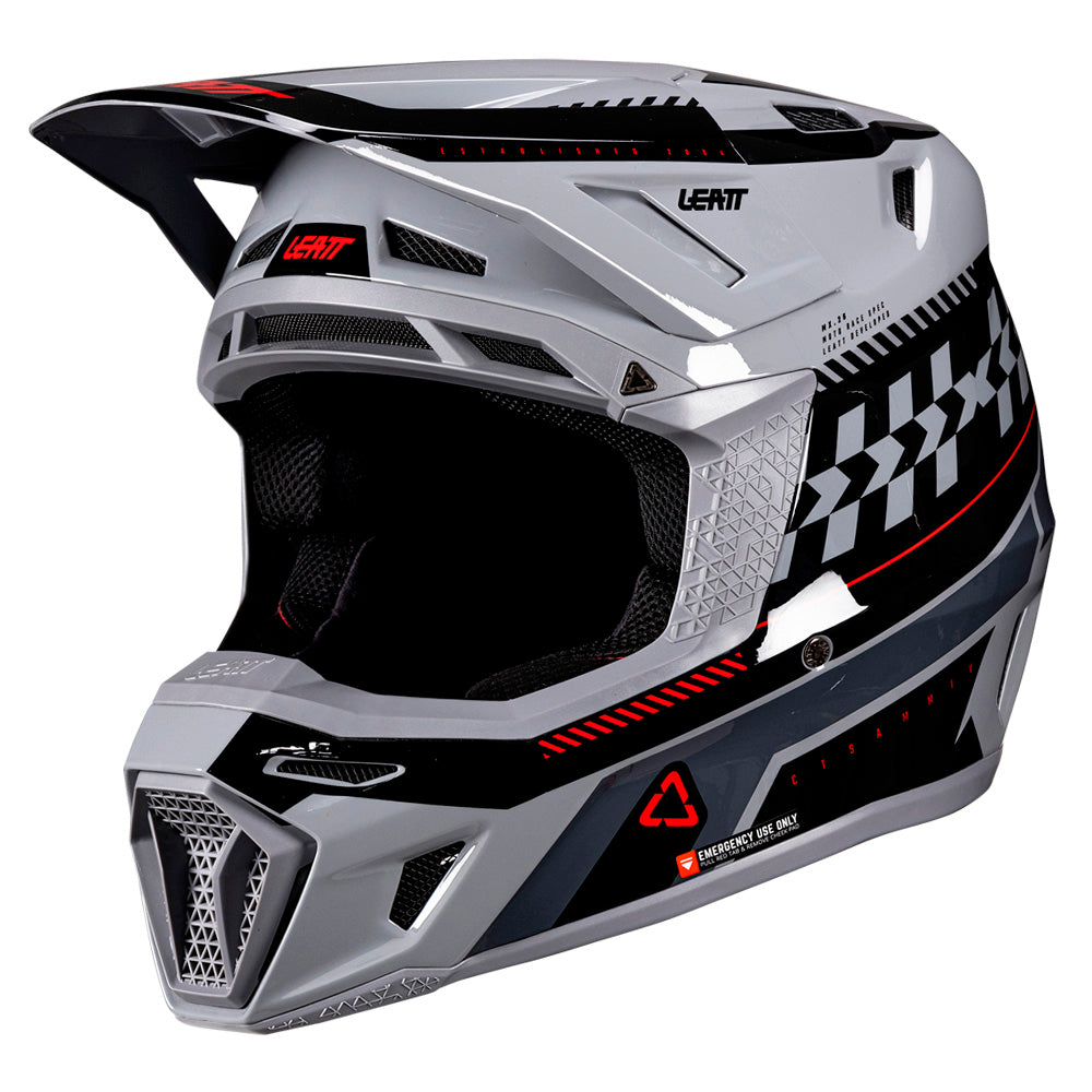 Leatt Moto 8.5 Composite Grey Helmet with 5.5 Goggles