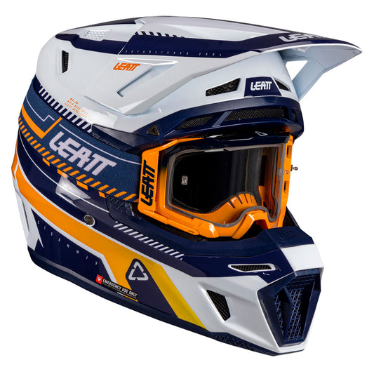 Leatt Moto 8.5 Composite Orange Helmet with 5.5 Goggles