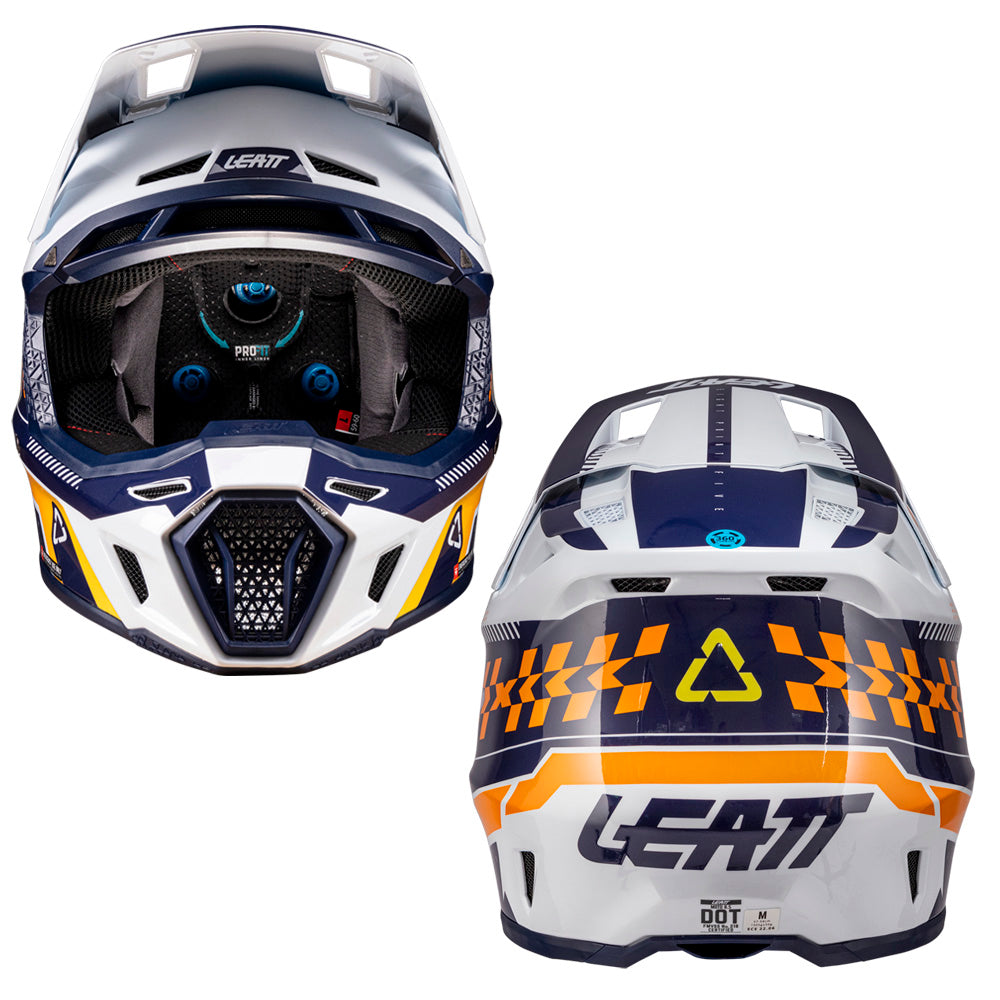 Leatt Moto 8.5 Composite Orange Helmet with 5.5 Goggles