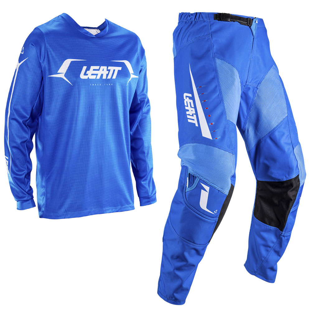 Leatt Moto 3.5 Blue Kit Combo