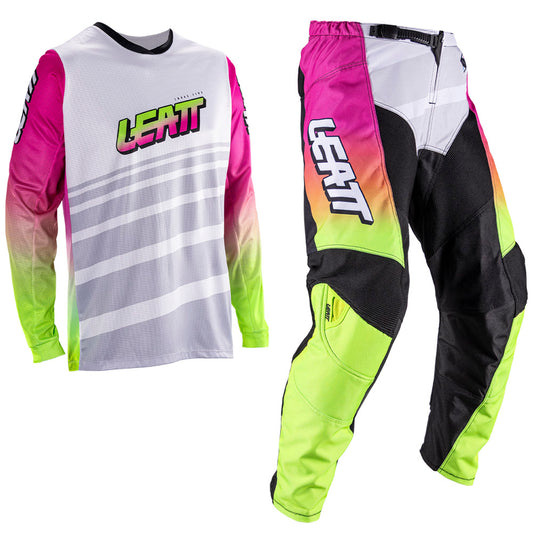 Leatt Moto 3.5 Retro Pink Kit Combo
